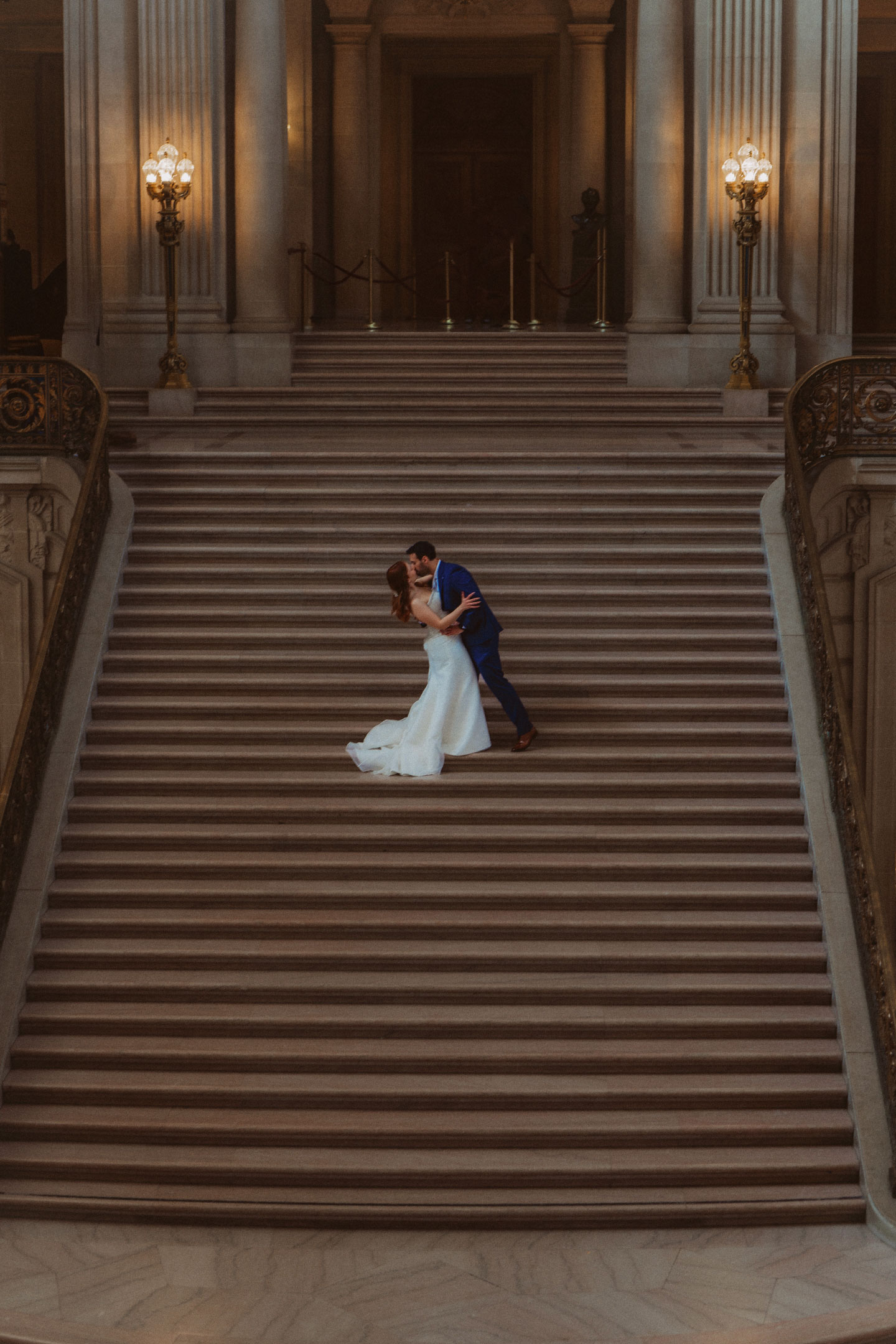 Editorial wedding portrait