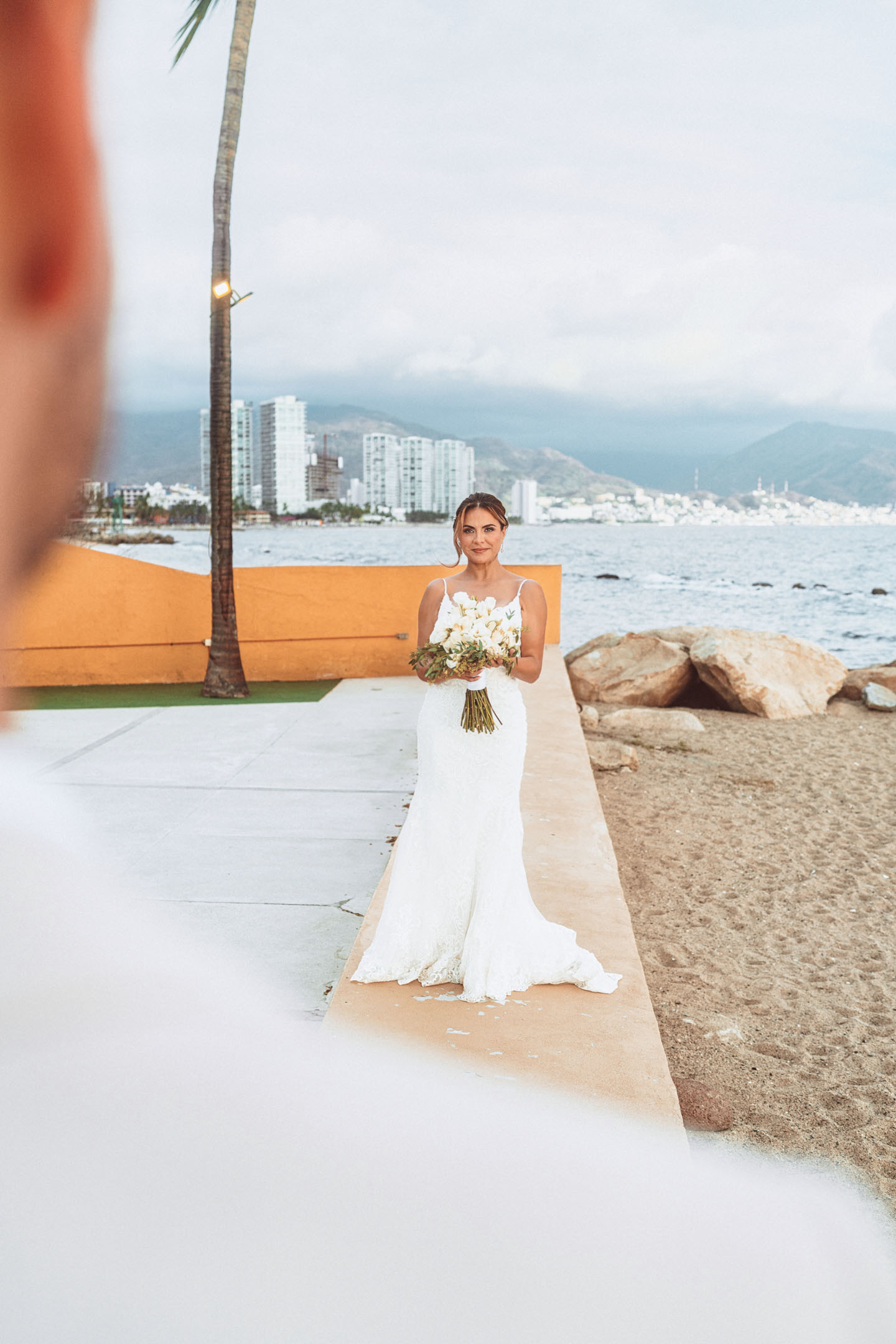 Bride and groom portrait in Puerto Vallarta